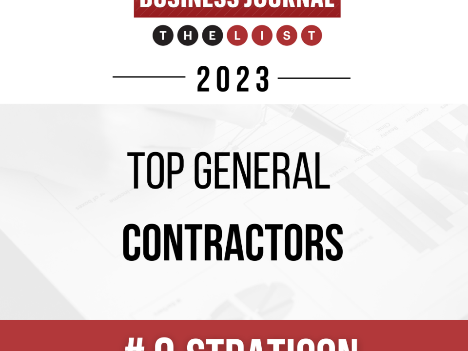 Straticon Ranked Number 9 in Top General Contractors in South Florida by South Florida Business Journal